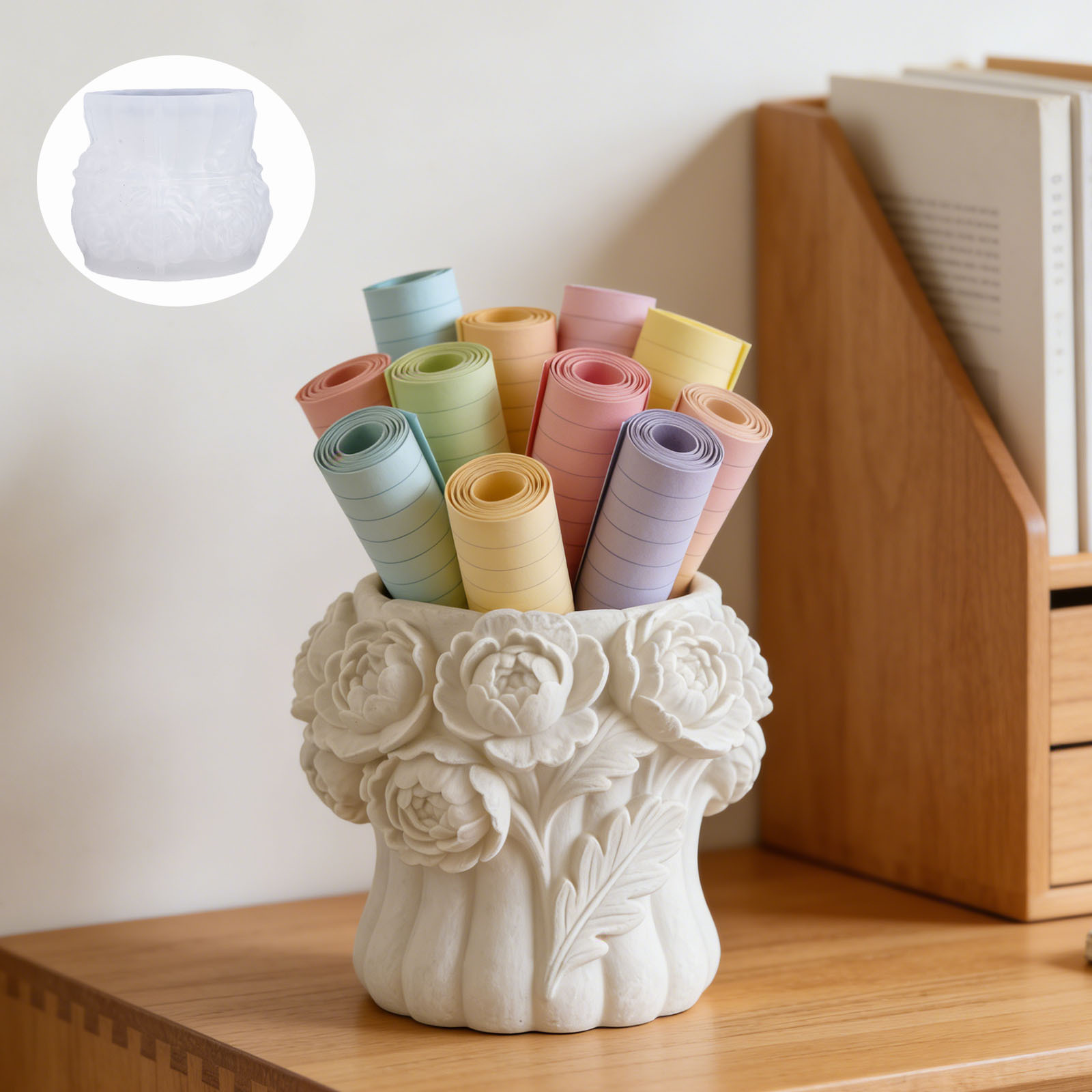 3D Rose Flower Vase Silicone M - Florist Supply Vases ulasan dan harga