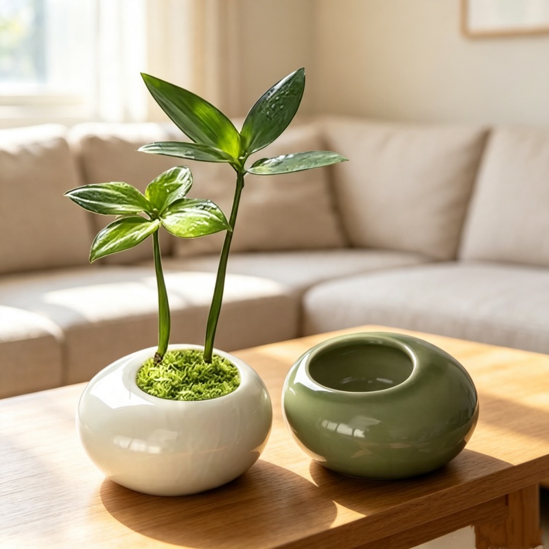 Mini Ice Crack Glazed Plant Po - Florist Supply Vases ulasan dan harga