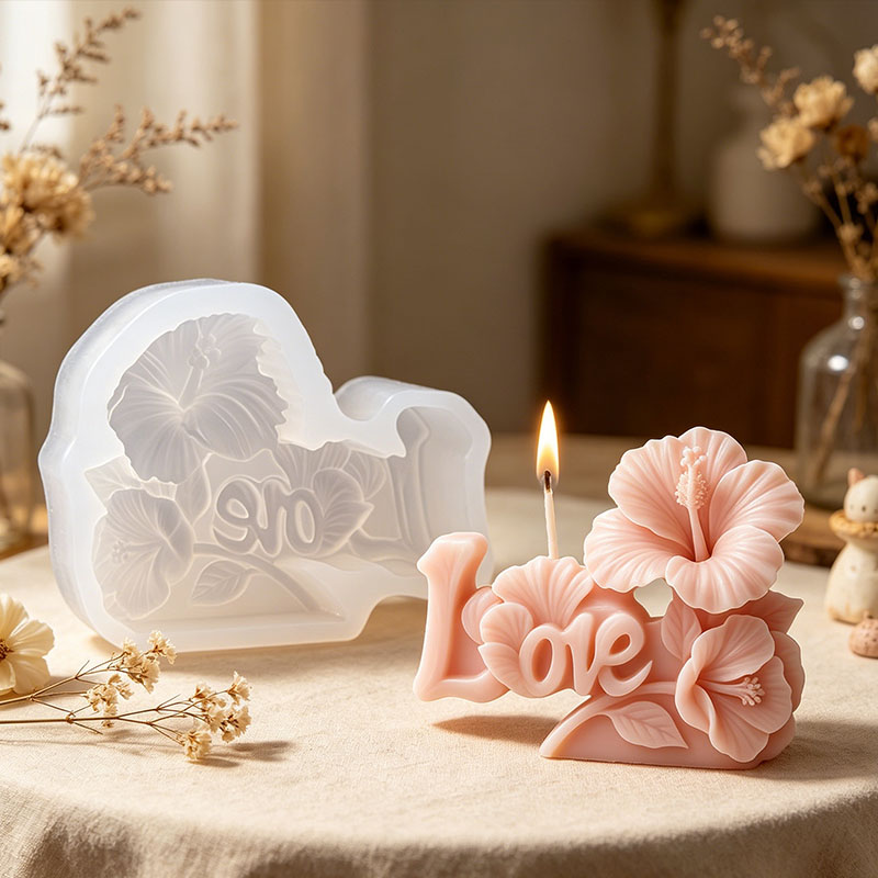 3D Flower Candle Silicone Mold - Florist Supply Vases ulasan dan harga
